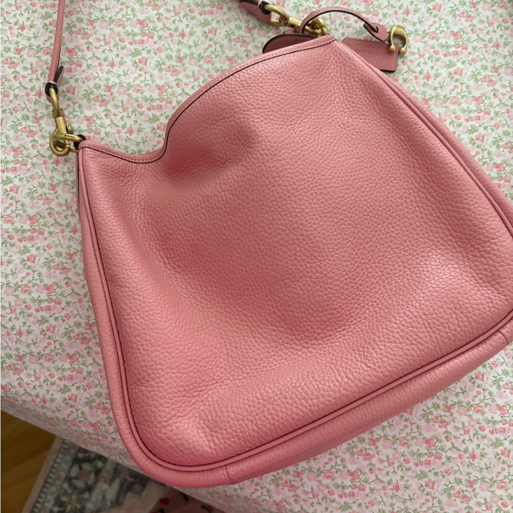 Coach Pink Leather Shoulder Bag